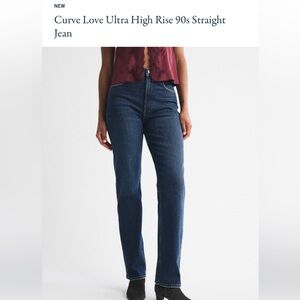 Abercrombie Ultra High Rise Slim Straight Jeans